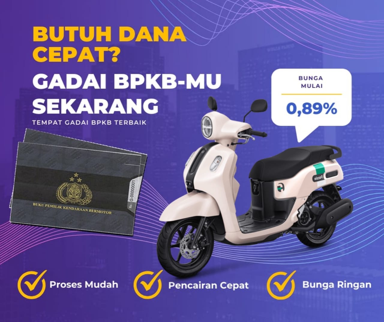 Pinjaman Dana Jaminan Bpkb Motor Yamaha Fazzio 125 Dapat Pinjaman Berapa? Seperti Ini Simulasinya